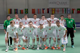 Jugadores de Bielorrusia. Partido Bielorrusia contra Azerbaiyán. 14º Campeonato del Mundo Univers...