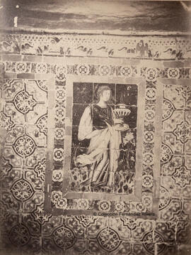 Sevilla, Convento de las Dueñas, representación de María Magdalena en azulejos. Reynoso.