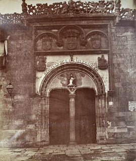 Salamanca,universidad, puerta de los Colegios Mayores. Luis Masson.