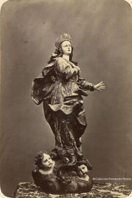 Talla policromada de una Virgen barroca de autor desconocido. Fotógrafo desconocido.