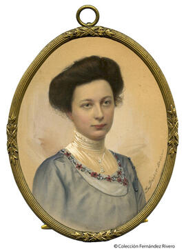 Hamburgo, retrato de mujer joven. E. Bieber.