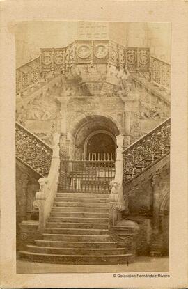Burgos, Catedral, Escalera Dorada. Aparicio Hermanos.