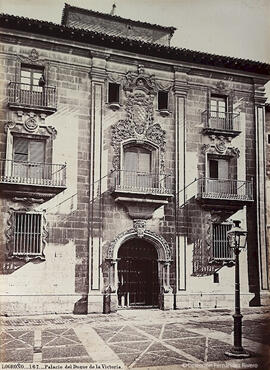 Logroño, palacio del duque de la Victoria, o de Espartero. J. Laurent.