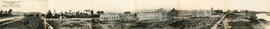 Murcia, Comandancia de Ingenieros en 1923, Cuartel de Infantería en construcción, en una  panorámica en 6 partes. Fotógrafo desconocido.
