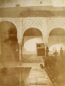 Granada, Alhambra, patio de los Arrayanes. De Launay.