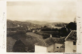 Coín (Málaga), alrededores del pueblo con algunas huertas. Fotógrafo desconocido.