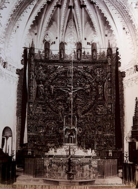 Burgos, Cartuja de Miraflores, retablo de la iglesia. Ribot.