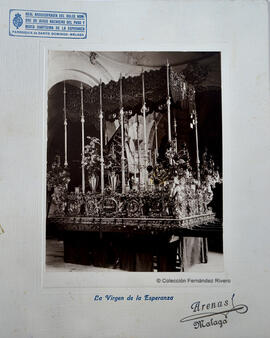 Málaga, trono procesional de la Virgen de la Esperanza. Juan Arenas.