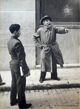 Málaga, retrato de Matías Ortega Ruiz, charlatán callejero. Fotógrafo desconocido.