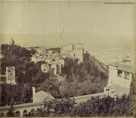 Granada, Alhambra desde la Silla del Moro. Masson.