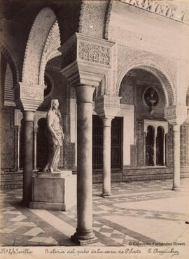 Sevilla, Casa de Pilatos, Galería en el patio. E. Beauchy