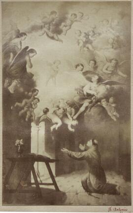 Reproducción óleo de Murillo: San Antonio de Padua (Catedral de Sevilla). Leygonier.
