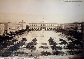 Sevilla, plaza Nueva. J. Laurent y Cia. Madrid.
