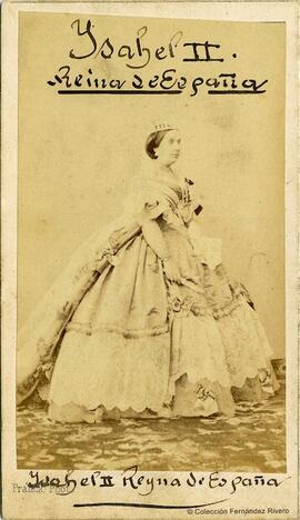 París, retrato de Isabel II reina de España. Franck.