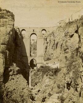 Ronda (Málaga). Puente Nuevo y Tajo del río Guadalevín. Fotógrafo desconocido.