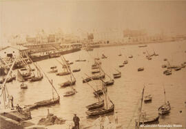 Cádiz, muelle y pescadería. Fotógrafo desconocido.