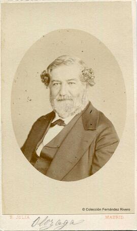 Madrid, retrato de Salustiano Olózaga, escritor y político. E. Juliá.