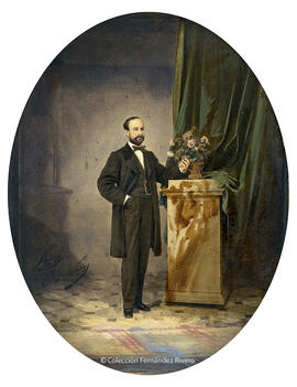 Madrid, retrato de hombre junto a un florero. Conde de Vernay.
