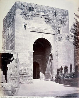 Granada, Alhambra, Torre de la justicia. J. Laurent y Cia.