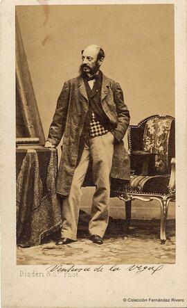 París, retrato del escritor Ventura de la Vega. Disdéri.
