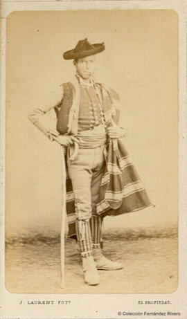 Madrid, retrato de pastor de vacas castellano. J. Laurent.