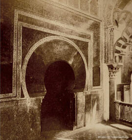 Córdoba, Mezquita, el Mihrab. Fotógrafo desconocido.