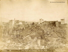 Granada, la Alhambra desde el mirador de san Nicolás. Señán y González.