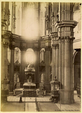 Málaga, nave principal de la catedral. Autor desconocido.