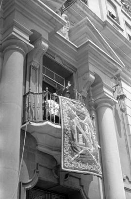 Visita oficial de Franco a Málaga. 27 y 28 de abril de 1961. Discurso desde la plaza de Queipo de...