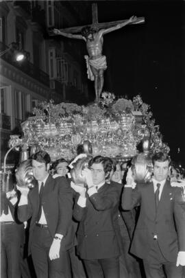 Semana Santa de Málaga. Santísimo Cristo de Ánimas de Ciegos. Miércoles Santo. Marzo de 1972. Esp...