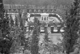 Málaga nevada. Jardines de Pedro Luis Alonso. Febrero de 1954. España-08