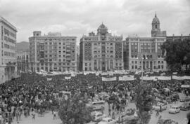 Visita oficial de Franco a Málaga. 1961, 27 y 28 de abril. Plaza de la Marina. Málaga, España