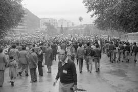 Manifestación por la autonomía de Andalucía. 1977-12-04. Málaga, España. 1.2. Manifestación.