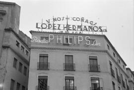 Plaza de la Constitución. 1955, junio. Málaga, España.