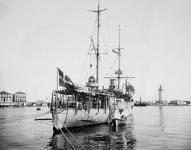 Buque danés “HEIMDAL”. Puerto de Málaga. Hacia 1913. España. Colección Gonzalo de Castro.