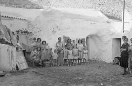 Viviendas cueva. El Palo. 1954-10, octubre. Málaga, España.