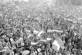 Manifestación por la autonomía de Andalucía. 1977-12-04. Málaga, España. 1.9. Manifestación.