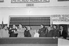 Bendición del mercado municipal. Enero de 1954. Málaga. España.