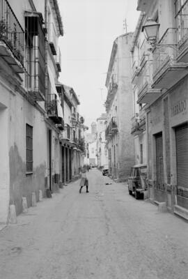 Calle Calvo, barrio de El Perchel. 1974, febrero. Málaga, España.