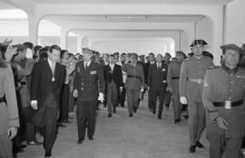 Visita oficial de Franco a Málaga. 27 y 28 de abril de 1961. Escuela de Comercio e Instituto Nues...