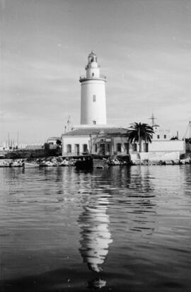 Puerto de Málaga. Paseo de la Farola. Enero de 1960. Málaga, España