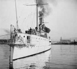 Buque sueco “FYLGIA”. Puerto de Málaga. 1913. España.  Colección Gonzalo de Castro-164