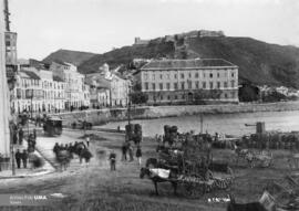 Vista del Puerto y la Cortina del muelle. Hacia 1890. Málaga. España. Fondo Wandre