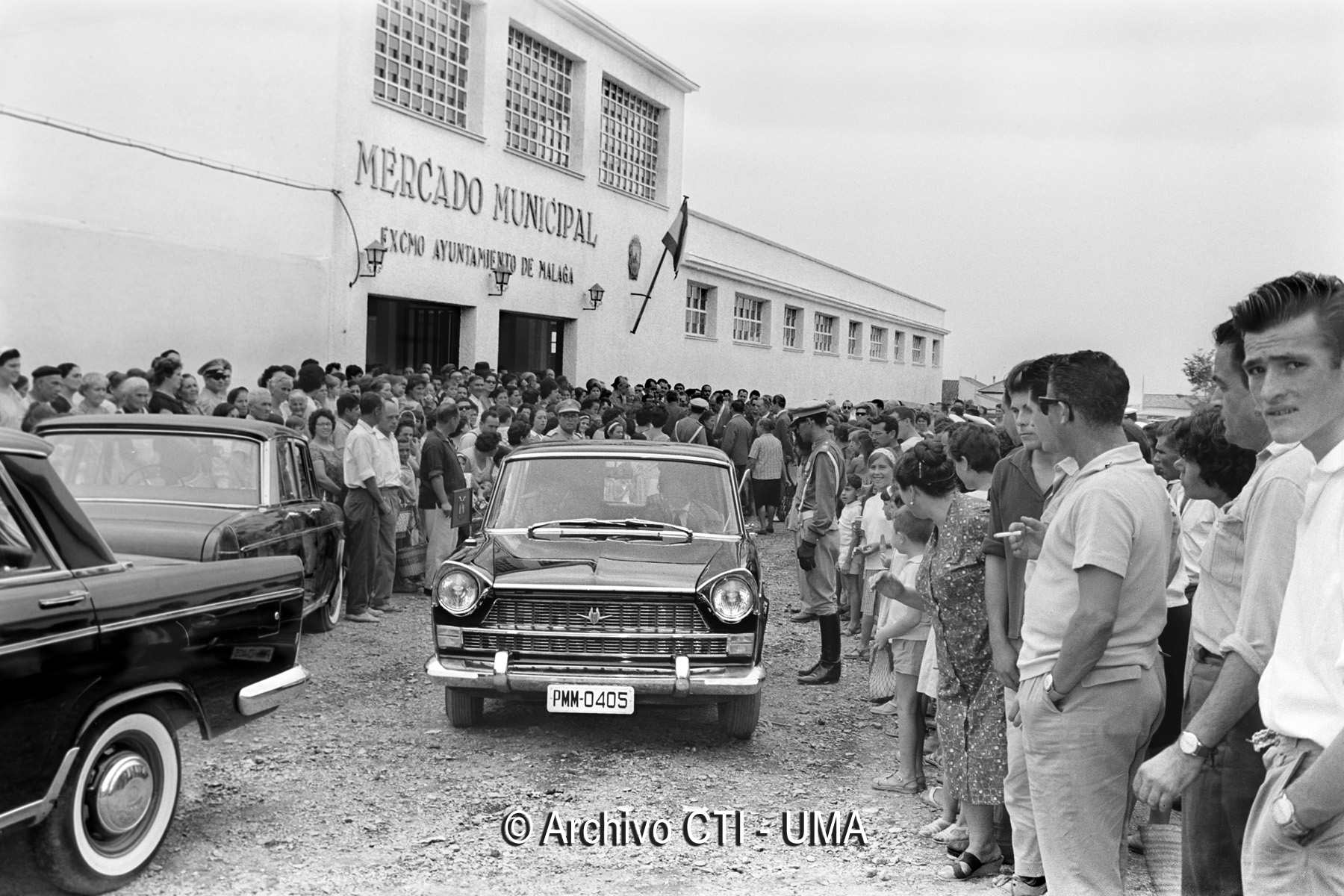 Málaga 1963. Inauguración del nuevo Mercado Municipal en la barriada de El Palo