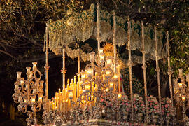 Procesión Magna Mariana con motivo del "Mater Dei". Centro histórico de Málaga. Septiembre de 2013