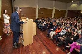 Discurso de Teodomiro López. Toma de posesión de nuevos Vicerrectores adjuntos y personal asesor del Rector de la Universidad de Málaga. Edificio del Rectorado. Abril de 2024