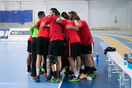 Partido Universidad de Montpellier - Universidad de Basilea. Categoría masculina. Campeonato Europeo Universitario de Balonmano. Antequera. Julio de 2017
