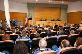 Investidura como Doctor "Honoris Causa" de Antonio Luque por la Facultad de Ciencias de la Universidad de Málaga. Edificio del Rectorado. Octubre de 2016