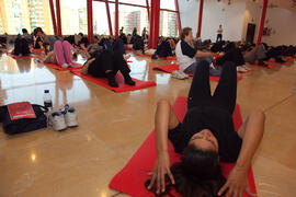 Taller de Pilates. 3º Congreso Internacional de Actividad Físico-Deportiva para Mayores de la Universidad de Málaga. Palacio de Ferias y Congresos de Málaga. Marzo de 2009