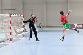 Partido Rumanía - Portugal. Categoría masculina. Campeonato del Mundo Universitario de Balonmano. Antequera. Junio de 2016
